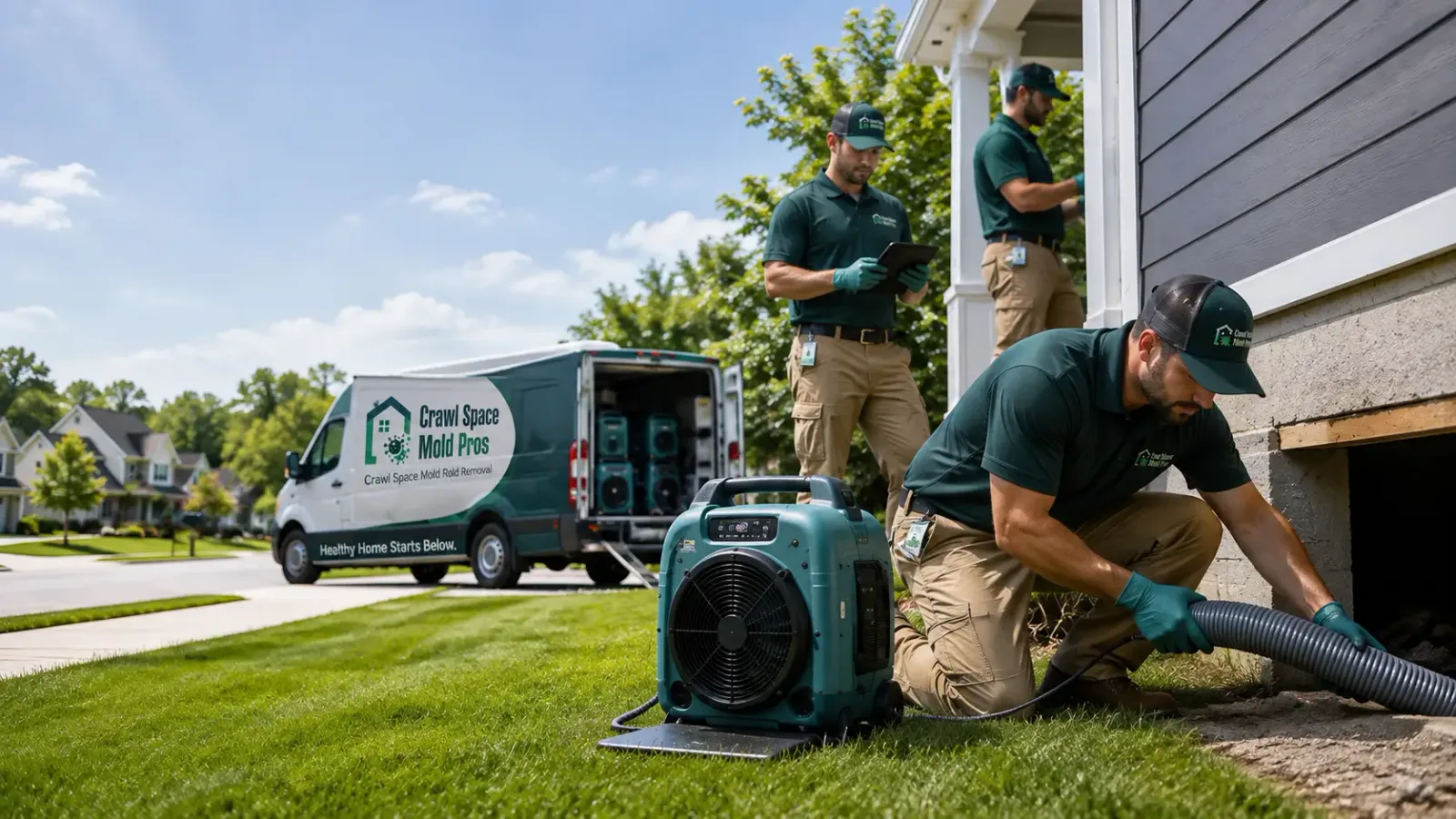 Crawl Space Mold Removal in Harbert, MI